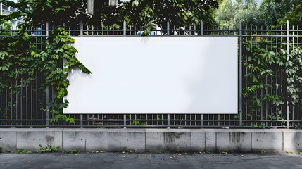 Obraz premium Blank Billboard on Urban Background