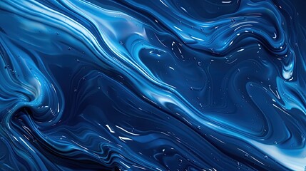 abstract blue paint background with liquid grunge texture.