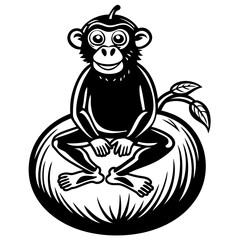 black and cartoon owl