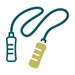 Jump rope vector icon. Fitness and gym symbol