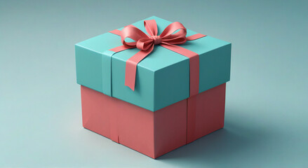 Obraz premium gift box with ribbon