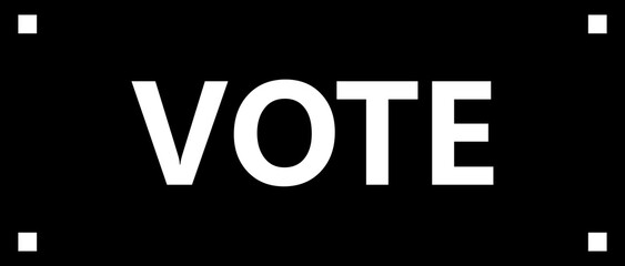 Vote sign