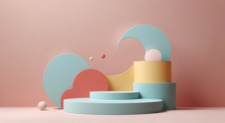 pink and green cosmetics