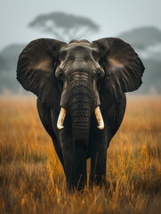 Obraz premium African elephant close up