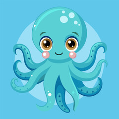 Amazing discovery: a cute baby octopus on the seabed. Discover the wonders of the underwater world.

