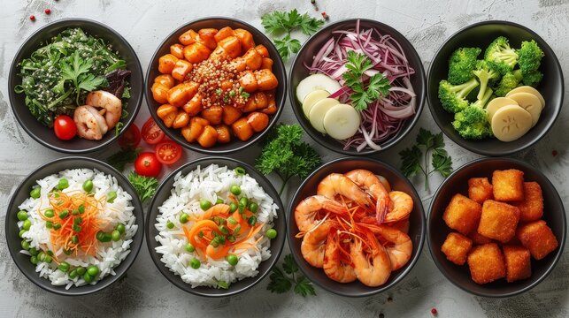 Highquality takeaway food design mockup, clipping path, white background