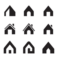 Set of house and home icons. Collection real estate symbol