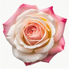 pink rose isolated on white