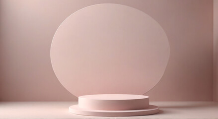 3D Podium Display for Cosmetic Products