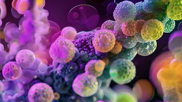 Extracellular vesicles secreting bioactive molecules within the extracellular space.