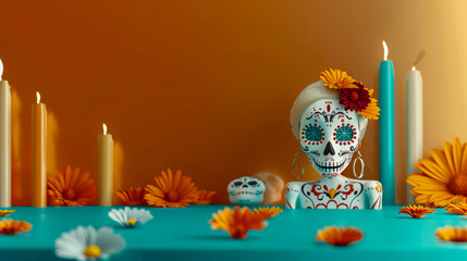 Fototapeta premium Day of the Dead Celebration in Mexico