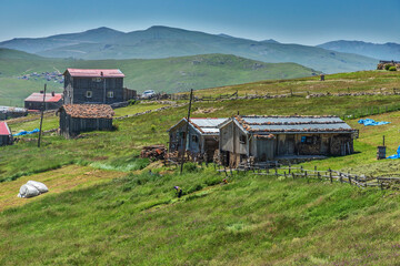 A settlement in the mountainous region where livestock breeders migrate during the summer months. &Ccedil;aykara Trabzon...