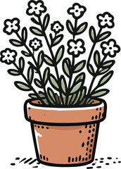 flowers blossom vector bouquet garden decoration illustration vector