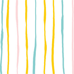 Vector hand drawn cute checkered pattern. Doodle Plaid geometrical simple texture. Crossing lines. Abstract cute delicate pattern ideal for fabric, textile, wallpaper