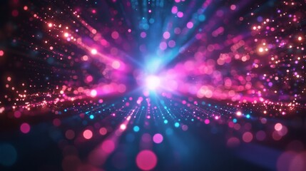 Fototapeta premium Blurry Colorful Lights and Sparkles