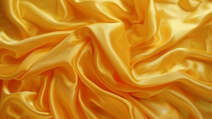 Fototapeta premium Close-Up of Yellow Fabric