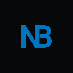 NB Logo Design Vector Template