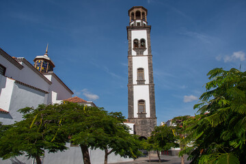 Obraz premium The main Roman Catholic church of the city of Santa Cruz de Tenerife
