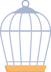 Empty birdcage is waiting, symbolizing freedom, captivity, and the longing for something more