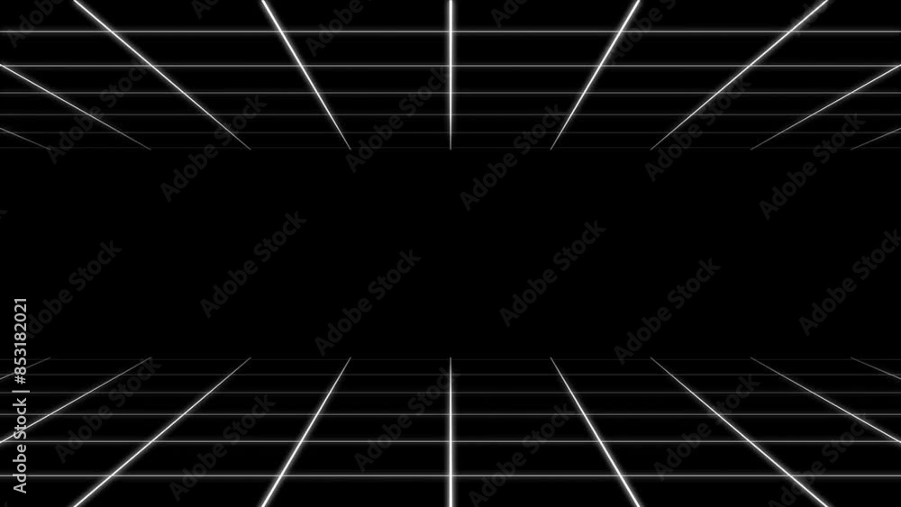Poster abstract background modern background animated glowing white neon grid lines video effects backgroun