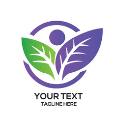 Fototapeta premium eco friendly logo design