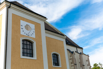 View on Boheimkirchen church St. Jakob at the summer