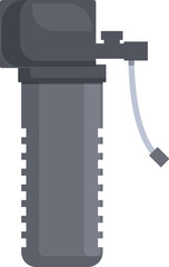 Modern water filter purifying tap water for drinking at home improving its quality