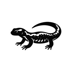 Animal black silhouette vector with white color background