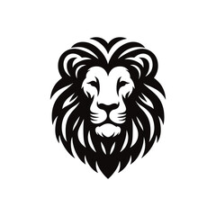 Obraz premium Animal black silhouette vector with white color background
