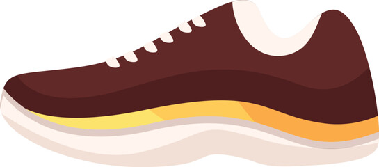 Brown running shoe representing an active lifestyle, encouraging viewers to prioritize their health
