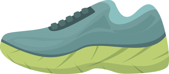 Running shoe standing side view, promoting a healthy lifestyle through sports and fitness
