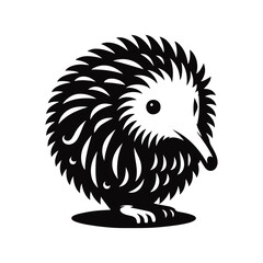 Animal black silhouette vector with white color background