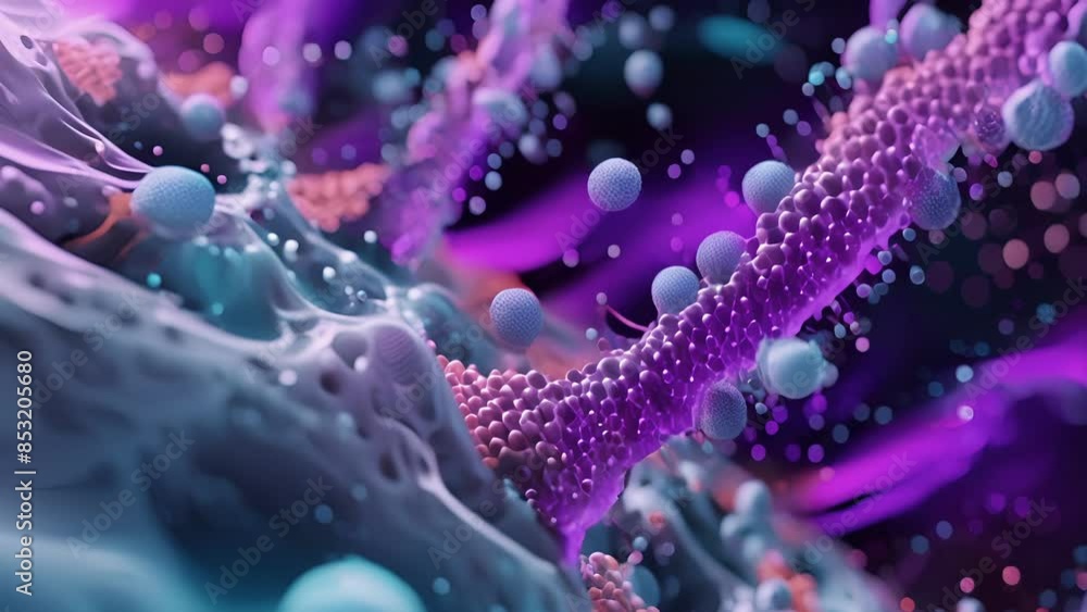 Poster an animation of the varying sizes and structures of ion channels depicting their role in determining