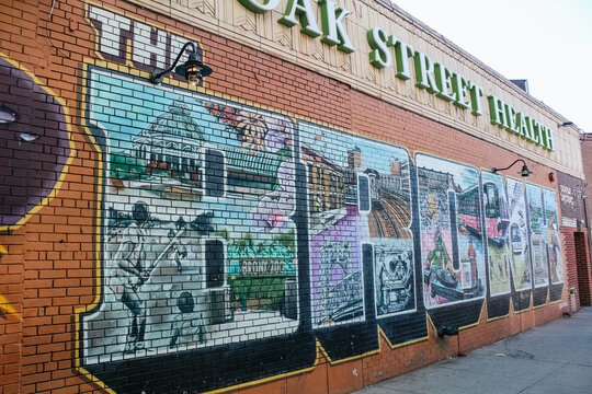03/15/2022, New York, Famous Graffiti in The Bronx Neighborhood of New York City