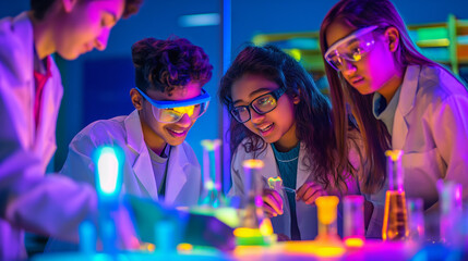 medical researchers analyzing samples