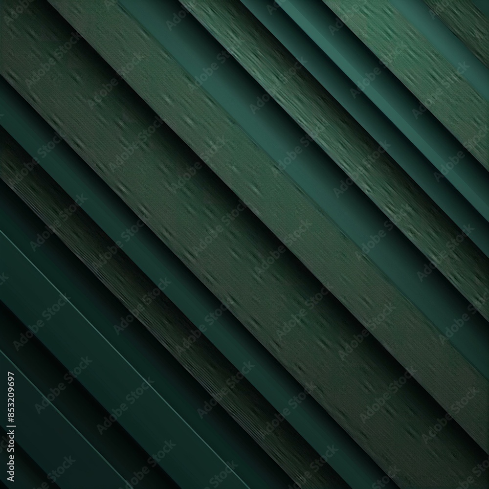 Poster an image featuring a dark teal background with diagonal stripes in dark green creating a dynamic pat