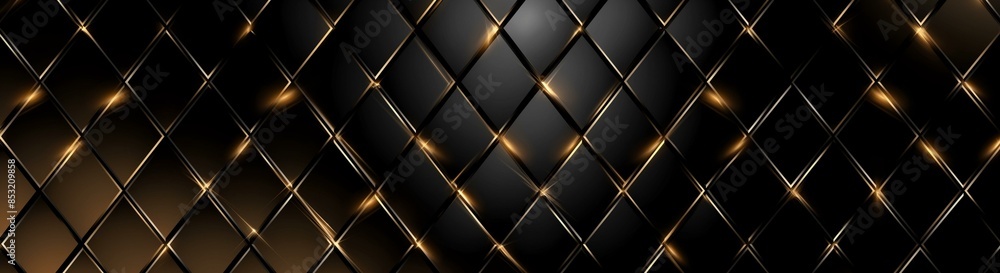 Aufkleber this image features a black background adorned with dark golden lines arranged in a diamond pattern.