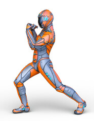 サイバーマン　3DCGレンダリング