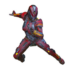 サイバーマン　3DCGレンダリング