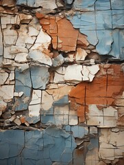 Fototapeta premium old paint peeling off the wall of an old building