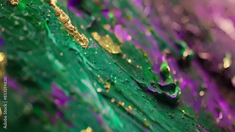 Aufkleber thin s of emerald and sapphire hues intertwine with splashes of magenta and gold creating a stunning