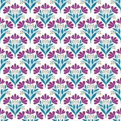 Seamless floral blooming