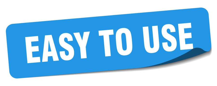 easy to use sticker. easy to use label