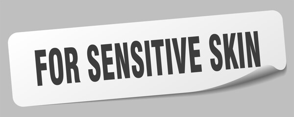 for sensitive skin sticker. for sensitive skin label