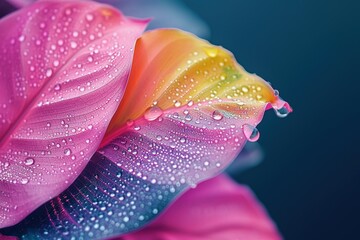 water drops on pink flower