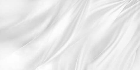 Obraz premium White silk fabric
