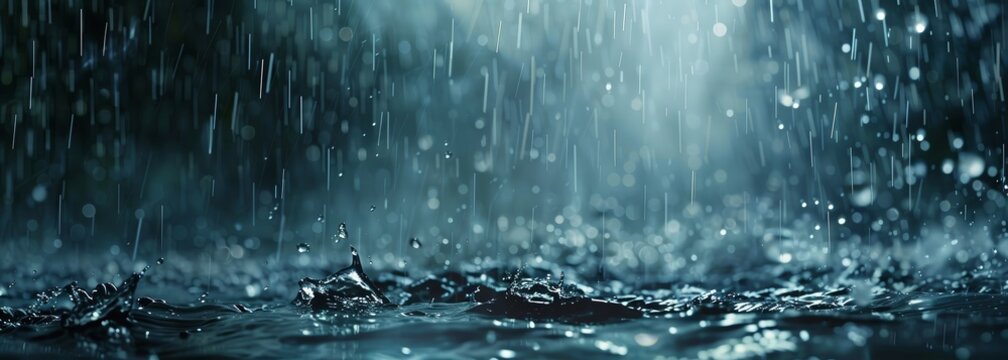 Heavy rain background