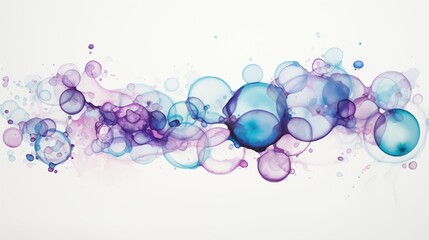 Dreamy Watercolor Bubble Art: A Play of Colors and Fluidity