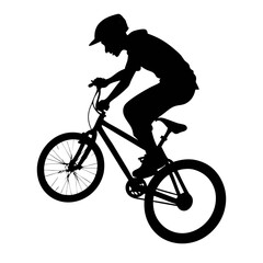 Obraz premium bmx silhouette