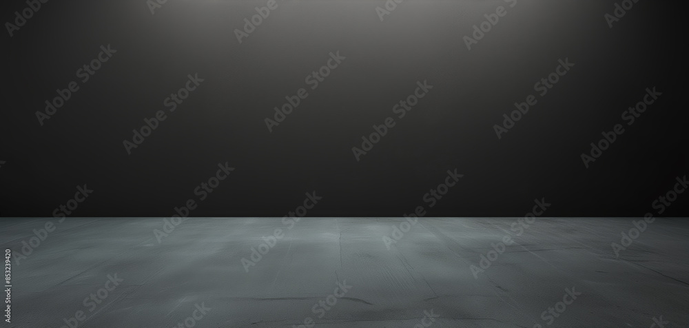 Aufkleber ey floor concrete perspective with blue soft light well editing floor display product and text prese